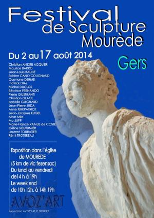 Mourède.Gers. Festival de sculpture